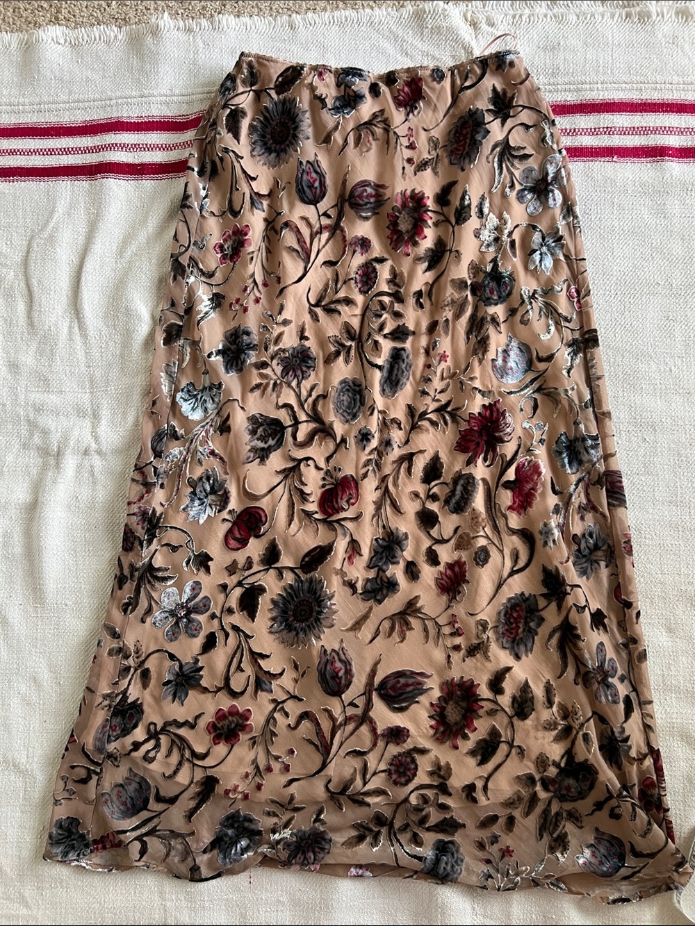 Reformation Layla Velvet Skirt